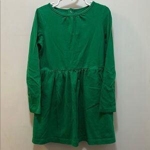 Primary Green Long Sleeve Kids Dress Size 6-7 Has Pockets!